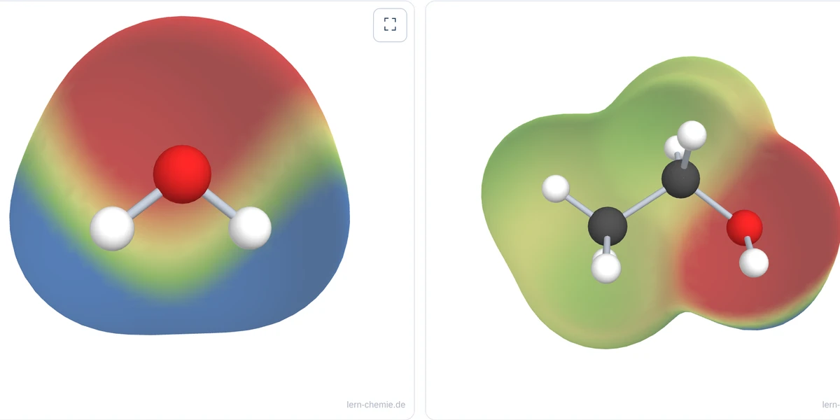 Vorschau 3D Molekülviewer – Ladungscodierte Elektronendichteoberfläche